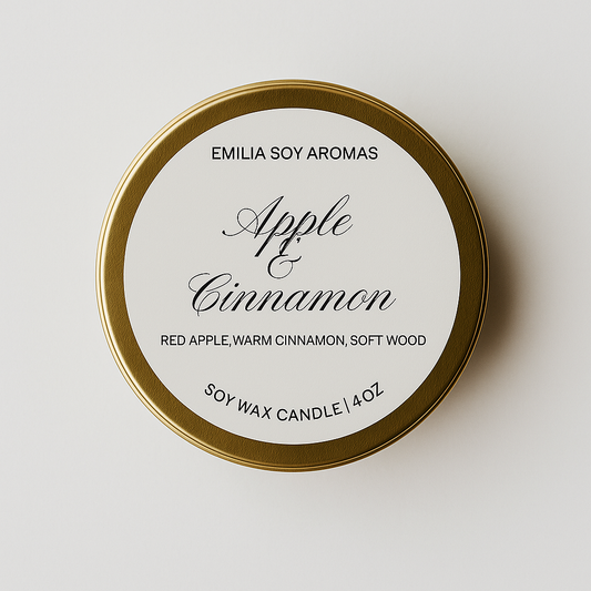 Apple & Cinnamon – 4 oz Wooden Wick Candle